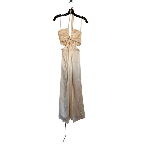 johanna ortiz solo voyaging silk ankle dress US8 ECRU - Picture 6 of 12